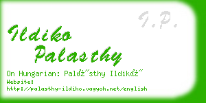 ildiko palasthy business card